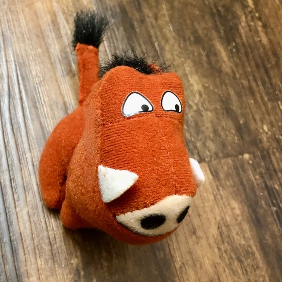 3 1/2" Pumbaa Disney Kelloggs Mini Beans Cereal Box Toy New with Tag - Picture 2 of 8